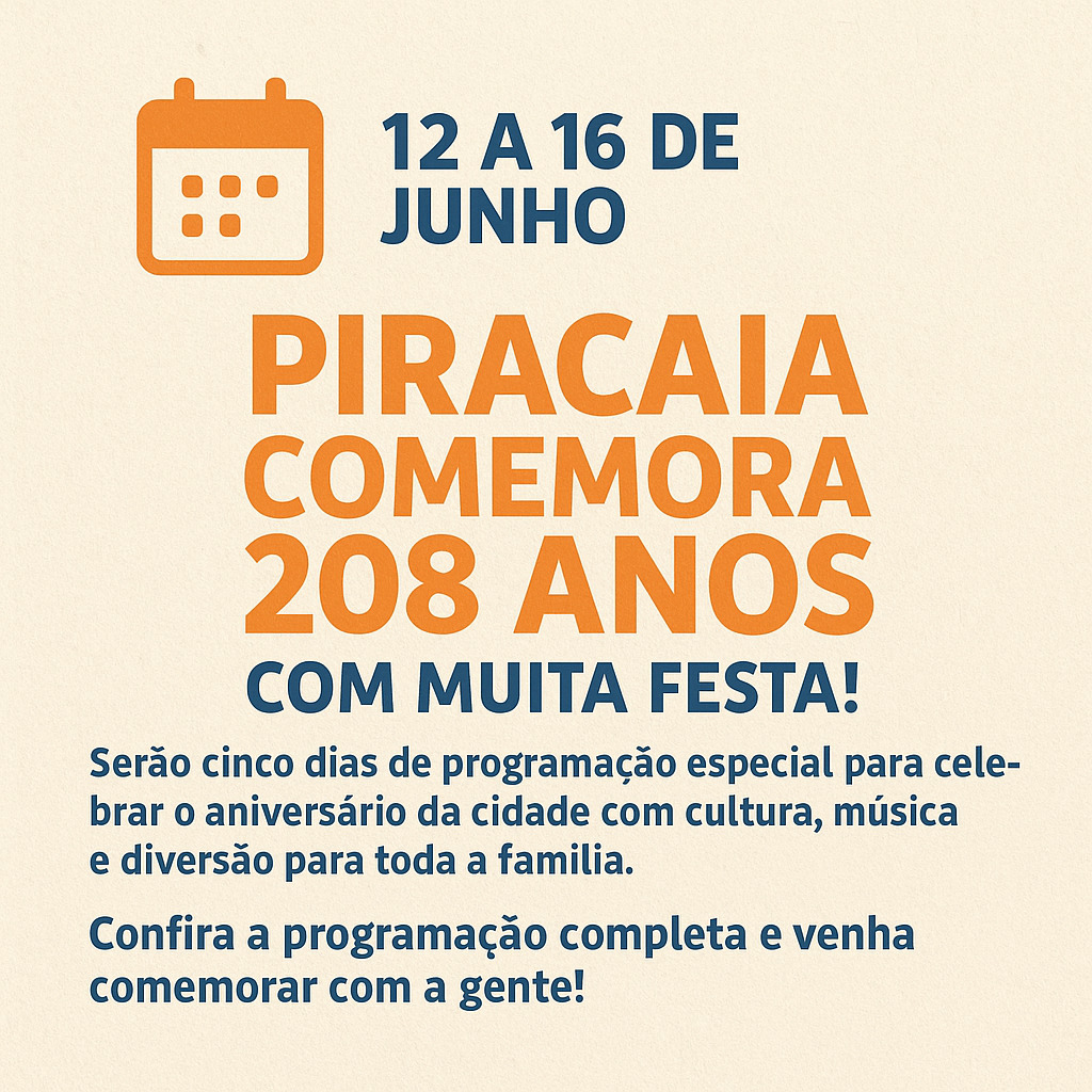 Piracaia Comemora 208 anos